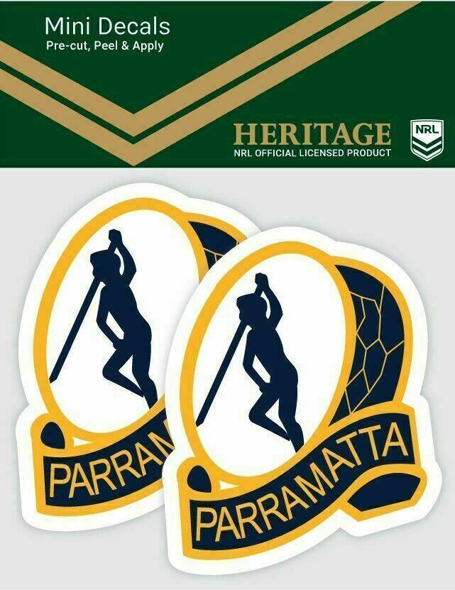 Parramatta Eels NRL iTag UV Car Heritage Logo Mini Decal Sticker (2 Pack)