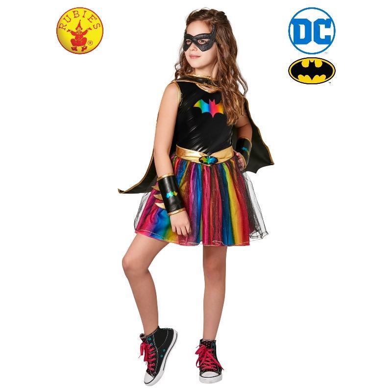 Rubie's DC Comics Batgirl Deluxe Rainbow Tutu Kids Costume Size Small