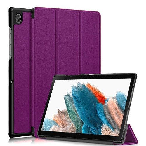 For Samsung Galaxy Tab A8 10.5 2021 SM- X200 /X205 Case Folio Leather Smart Magnetic Flip Stand Case Cover (Purple)