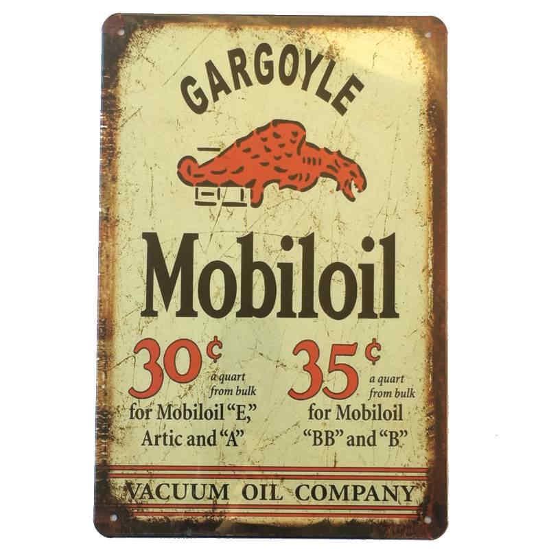 Gargoyle Mobiloil Tin Sign 30x20cm