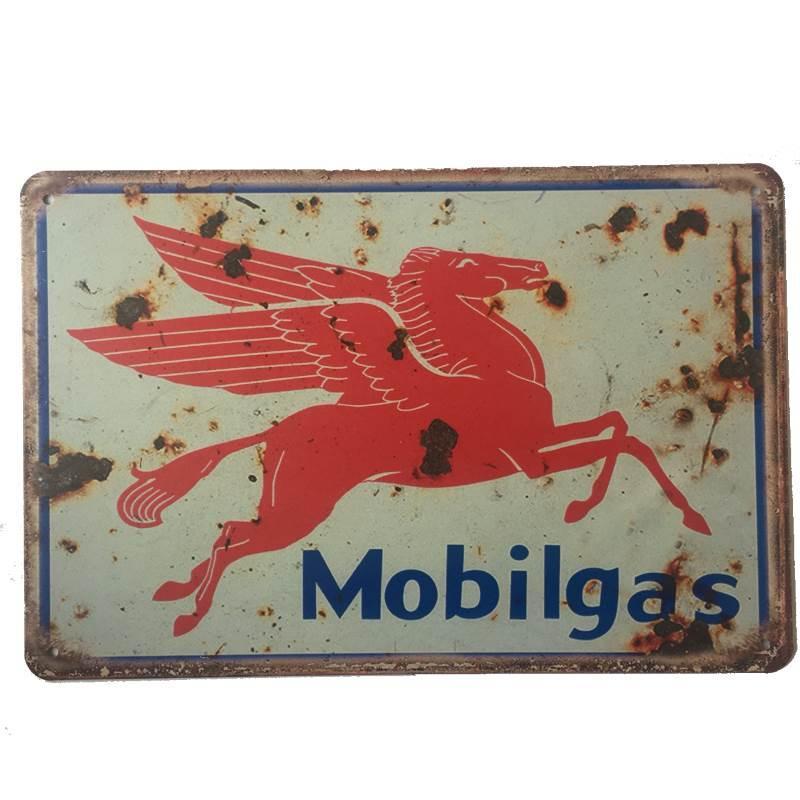 Mobilgas Tin Sign 30x20cm