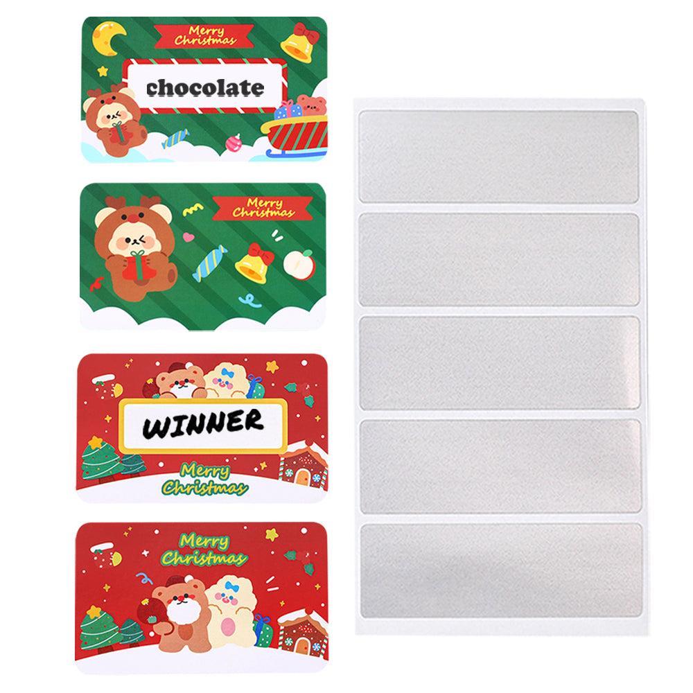 40 Pack DIY Holiday Scratch-Off Cards for Christmas Gift Exchange -Style 1