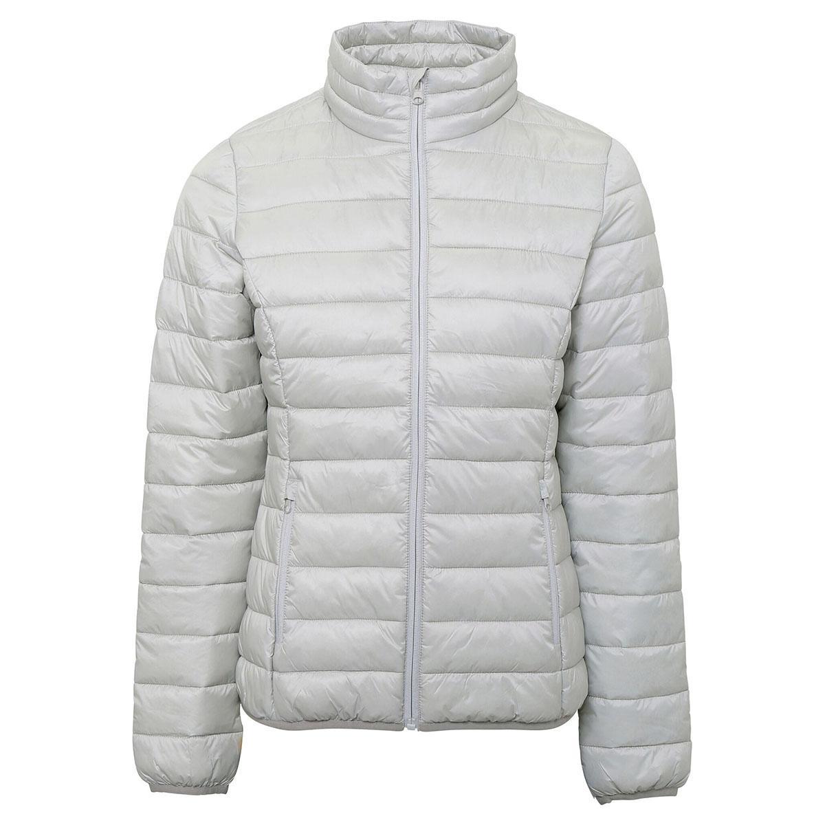 2786 Womens/Ladies Terrain Long Sleeves Padded Jacket (Silver) (XS)