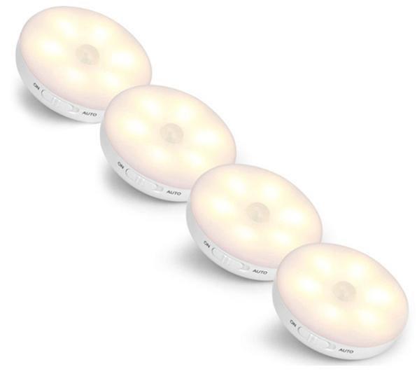 Rechargeable Motion Sensor Night Light Set 4-Pack - Warm White