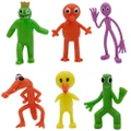 Vicanber Rainbow Friends Garage Kit Toy Cartoon Game Kids Children Toy Models Gifts Decor (6PCS/Set)