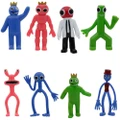 Vicanber Rainbow Friends Garage Kit Toy Cartoon Game Kids Children Toy Models Gifts Decor (8PCS/Set)