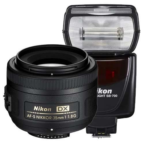 Nikon 35mm f1.8G Lens and SB-700 Flash (REFURB)