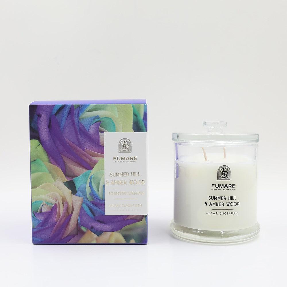 Summer Hill and Amber Wood Candle Fumare 380g