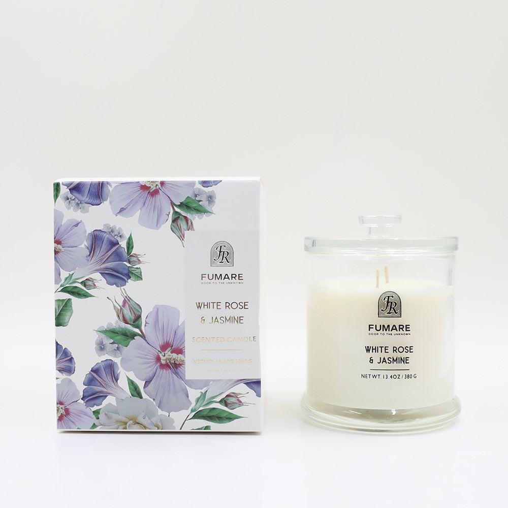 White Rose and Jasmine Candle Fumare 380g