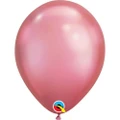 Qualatex 11 Inch Round Plain Latex Balloons (100 Pack) (Chrome Mauve) (One Size)