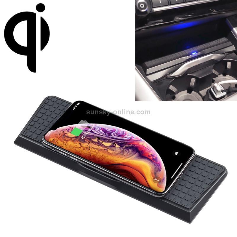 Car Qi Standard Wireless Charger 10W Quick Charging for BMW X3 / X4 2014-2017, Left Driving