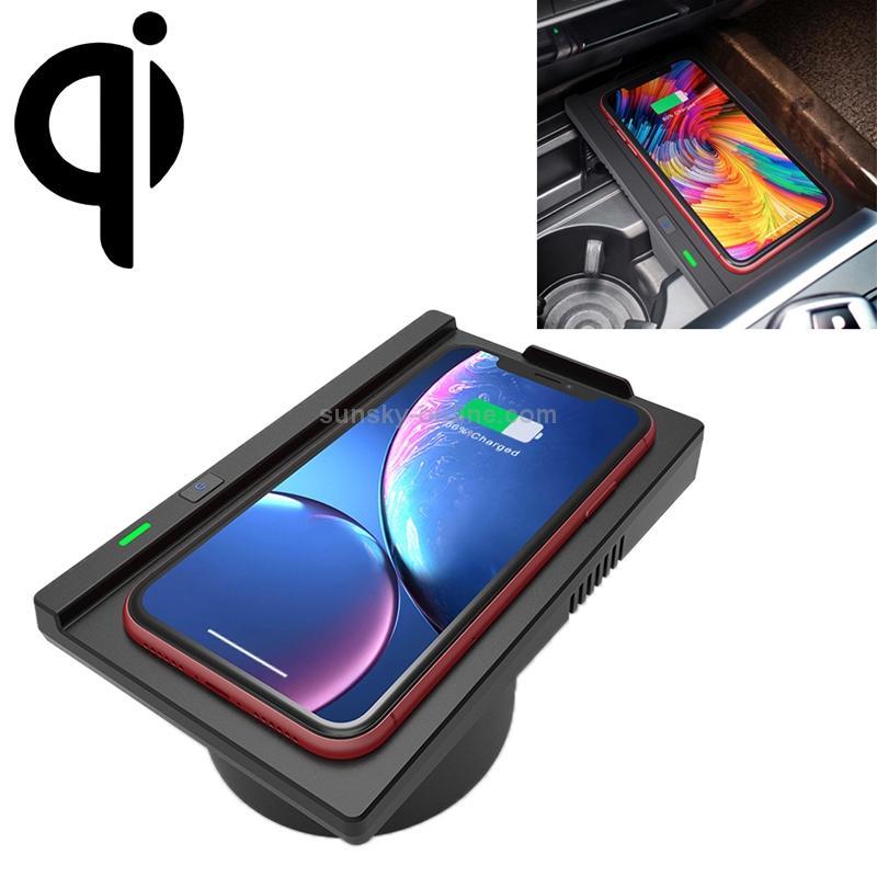 Car Qi Standard Wireless Charger 10W Quick Charging for 2014-2018 BMW X5 / X6, Left Driving