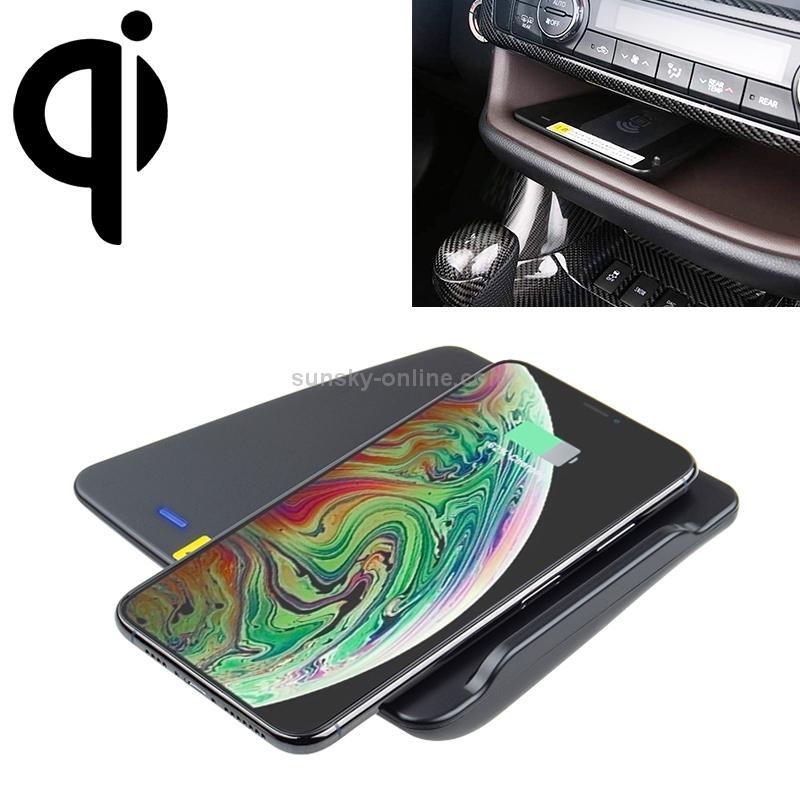 Car Qi Standard Wireless Charger 10W Quick Charging for Toyota Highlander 2015-2021, Left Driving