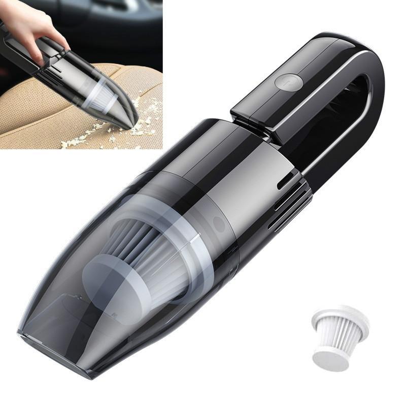 120W Car Vacuum Cleaner Car Small Mini Internal Vacuum Cleaner, Specification:Wireless, Style:Turbine Motor+Filter Element
