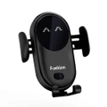 Smart Infrared Sensor Car Wireless Charger Car Holder Mobile Phone Wireless Charger, Colour: Black (With Suction Cup Bracket)