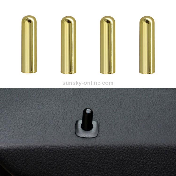 4 PCS Car Unlock Cover Door Bolt Door Handle for BMW X1 / X6(Gold)