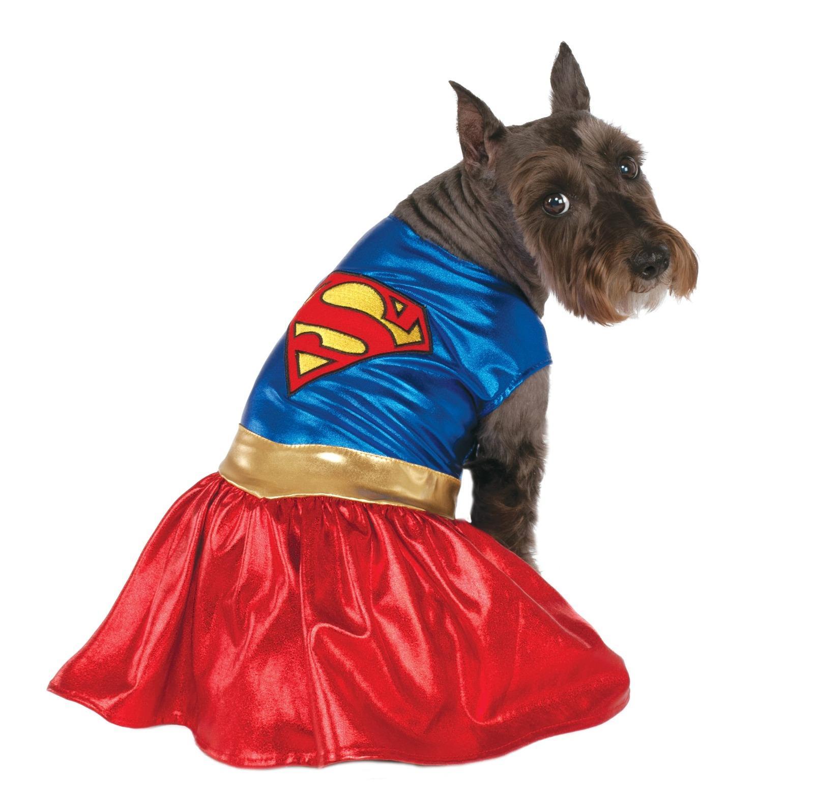 DC Comics Warner Bros Pet Dogs Supergirl Hero Dress Up Halloween Costume Size XL