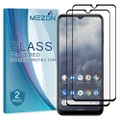 [Set of 2] Full Coverage Nokia G60 5G Tempered Glass Crystal Clear Premium 9H HD Screen Protector by MEZON (Nokia G60 5G, 9H Full)