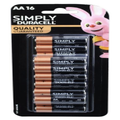 Duracell AA Simply Batteries 1.5 Volts Alkaline Battery - 1 Pack of 16