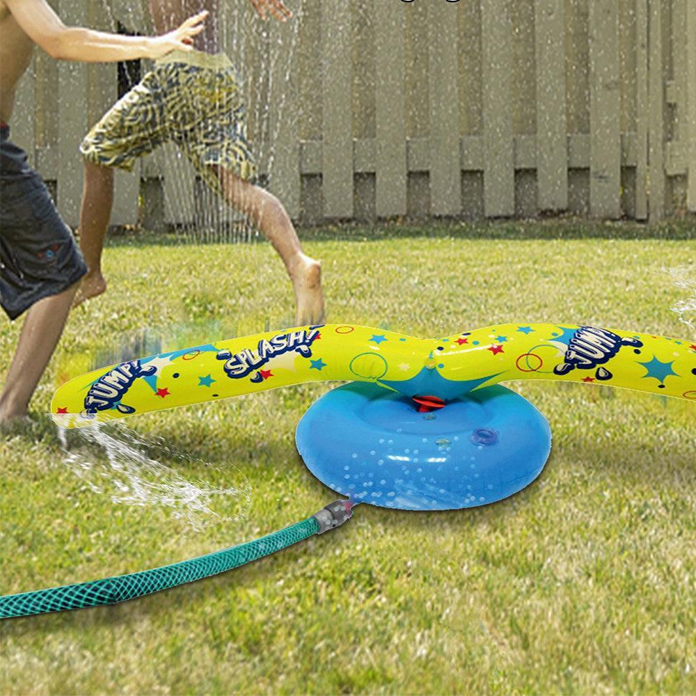 PVC Rotating Sprinkler Inflatable Sprinkler Toy Kids Outdoor Lawn Watering Toy