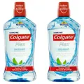2x Colgate 1L Plax Alcohol Free Spearmint Mouthwash/Mouth Wash Oral Care