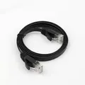 1m BLACK Lenovo CAT6 RJ45 Patch Lead Ethernet Flat Network Cable