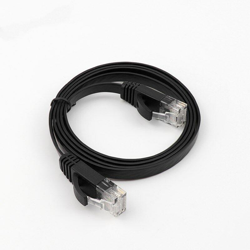 5m BLACK Lenovo CAT6 RJ45 Patch Lead Ethernet Flat Network Cable