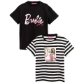 Barbie Girls T-Shirt (Pack of 2) (Black/White) (5-6 Years)