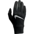 Nike Womens/Ladies Tech Lightweight Running Gloves (Black/Silver) (L)
