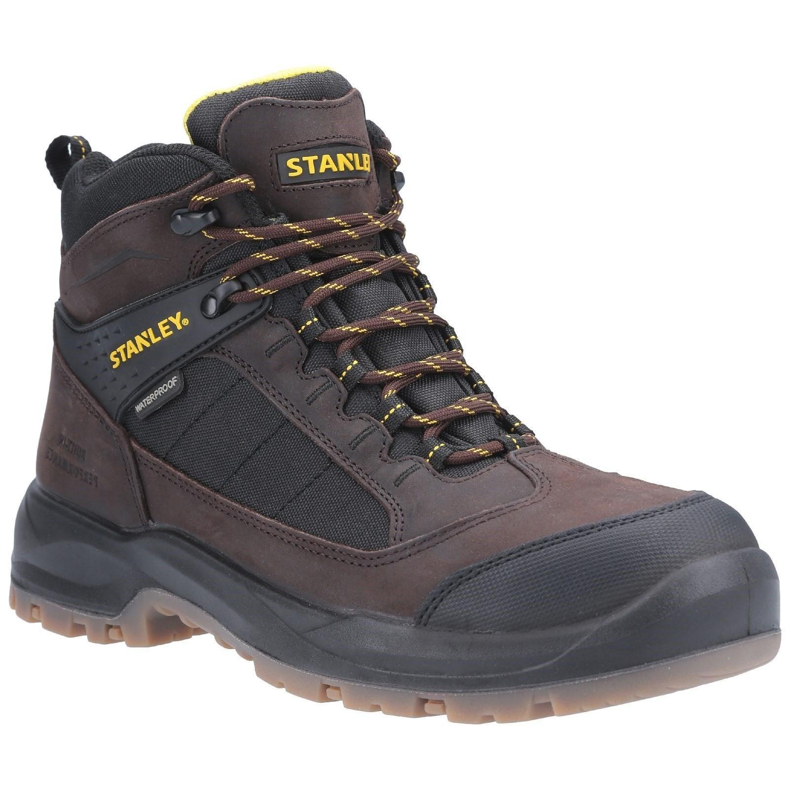 Stanley Mens Berkeley Full Lace Up Leather Safety Boot (Brown) (10 UK)