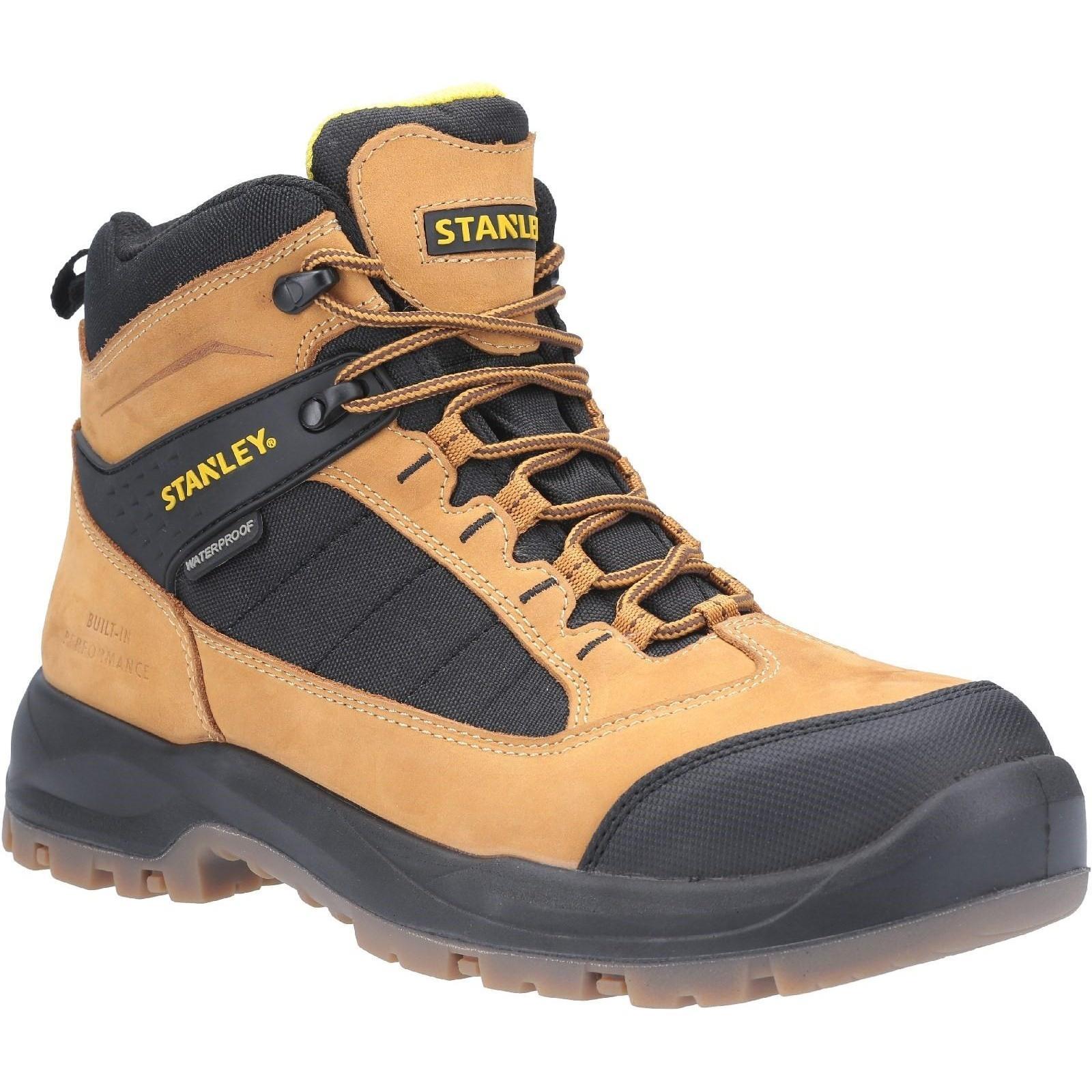 Stanley Mens Berkeley Full Lace Up Leather Safety Boot (Honey) (10 UK)