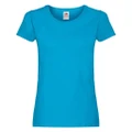 Fruit Of The Loom Womens/Ladies Short Sleeve Lady-Fit Original T-Shirt (Azure Blue) (XL)