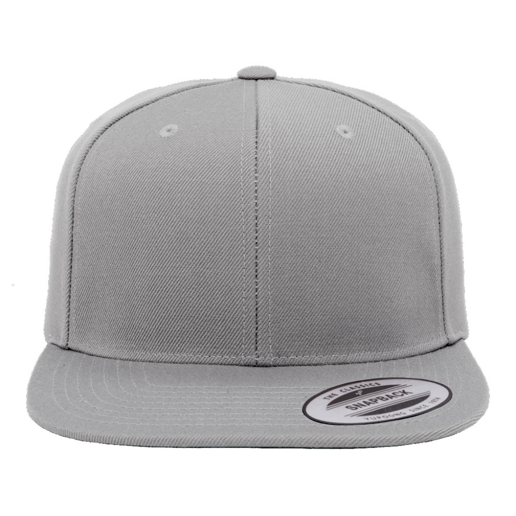 Yupoong Mens The Classic Premium Snapback Cap (Heather Grey) (One Size)