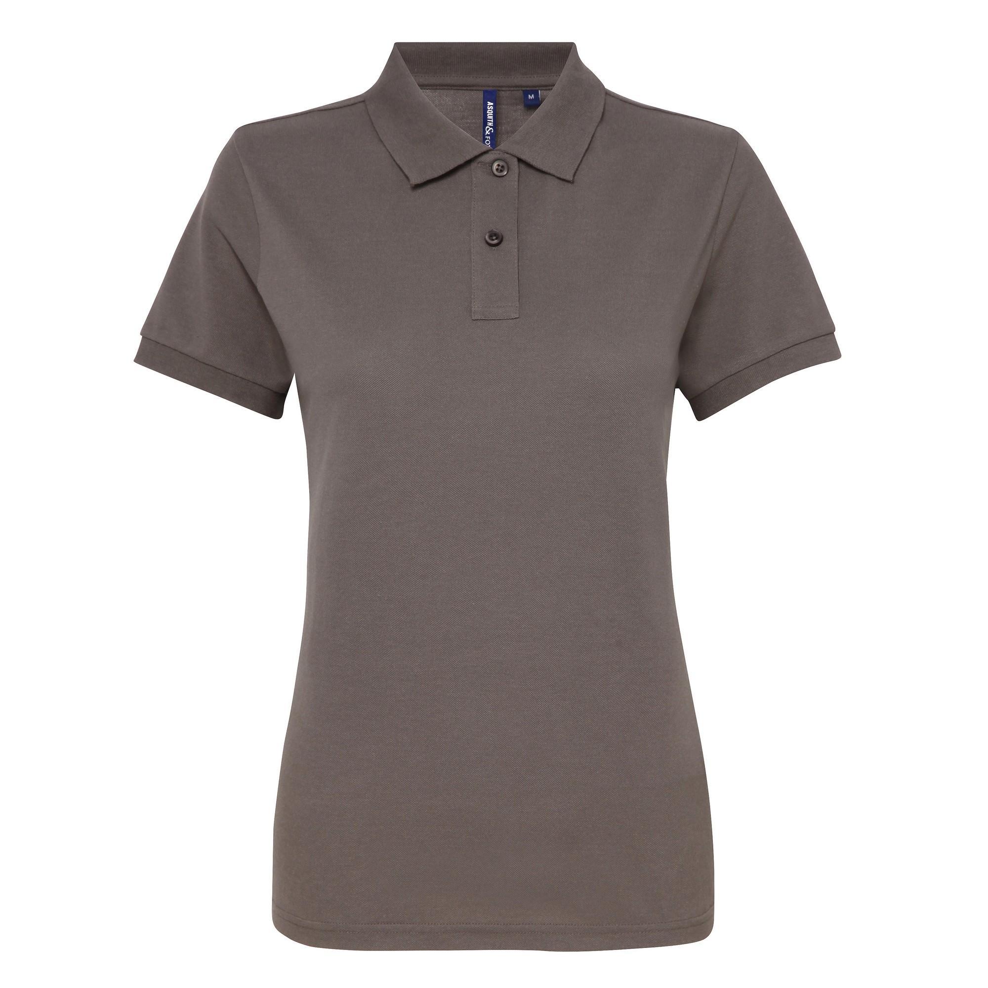 Asquith & Fox Womens/Ladies Short Sleeve Performance Blend Polo Shirt (Slate) (M)