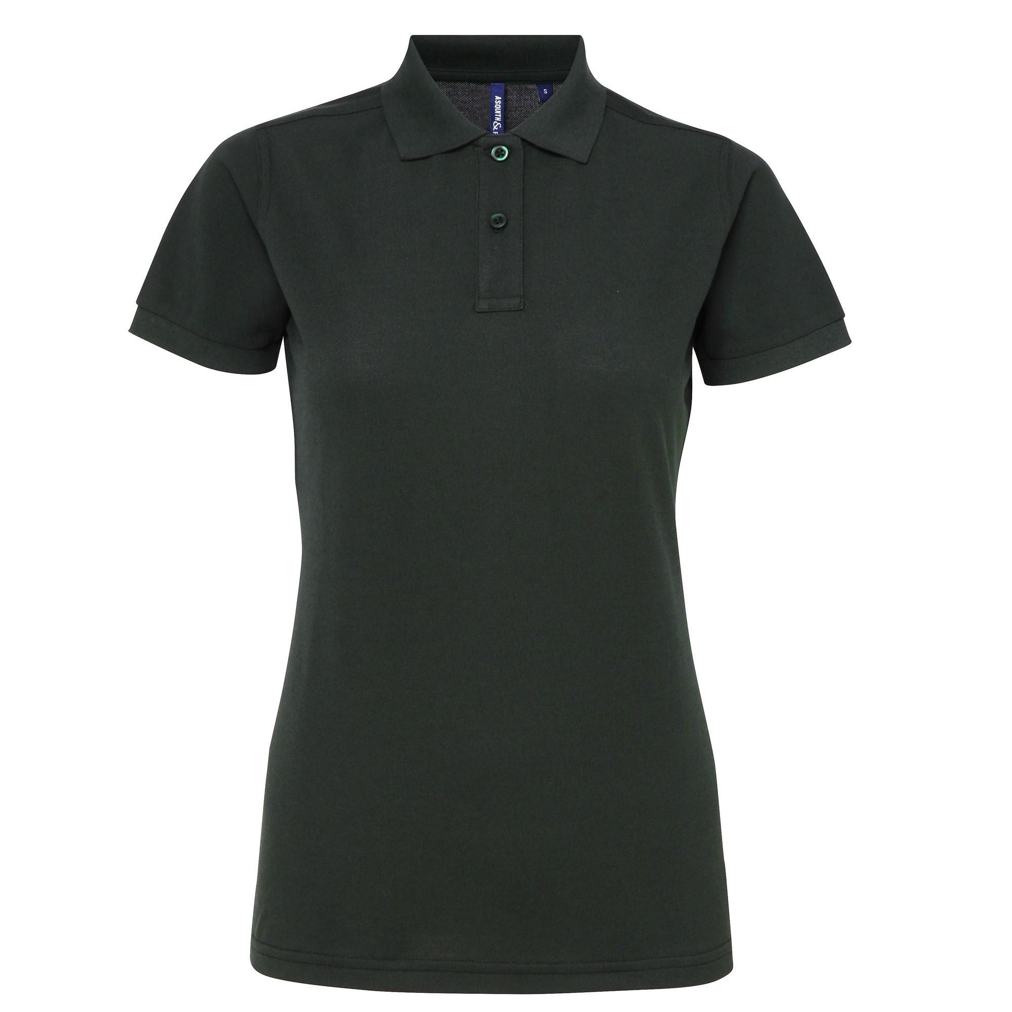 Asquith & Fox Womens/Ladies Short Sleeve Performance Blend Polo Shirt (Bottle) (S)