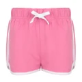 Skinni Minni Childrens/Kids Retro Sports Shorts (Bright Pink/ White) (5-6 Years)