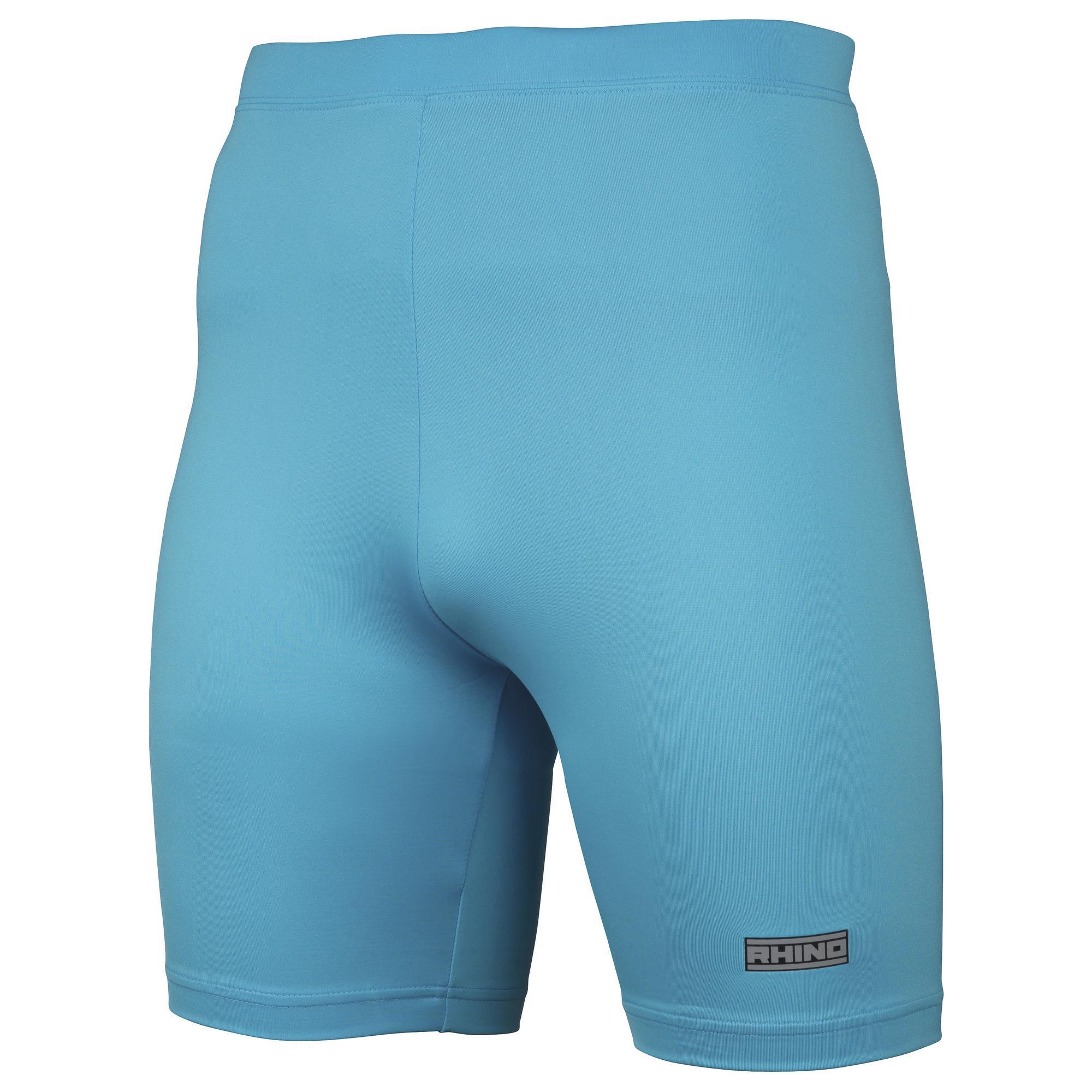 Rhino Mens Sports Base Layer Shorts (Light Blue) (2XL)