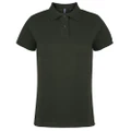 Asquith & Fox Womens/Ladies Plain Short Sleeve Polo Shirt (Bottle) (L)