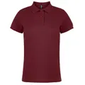 Asquith & Fox Womens/Ladies Plain Short Sleeve Polo Shirt (Burgundy) (2XL)