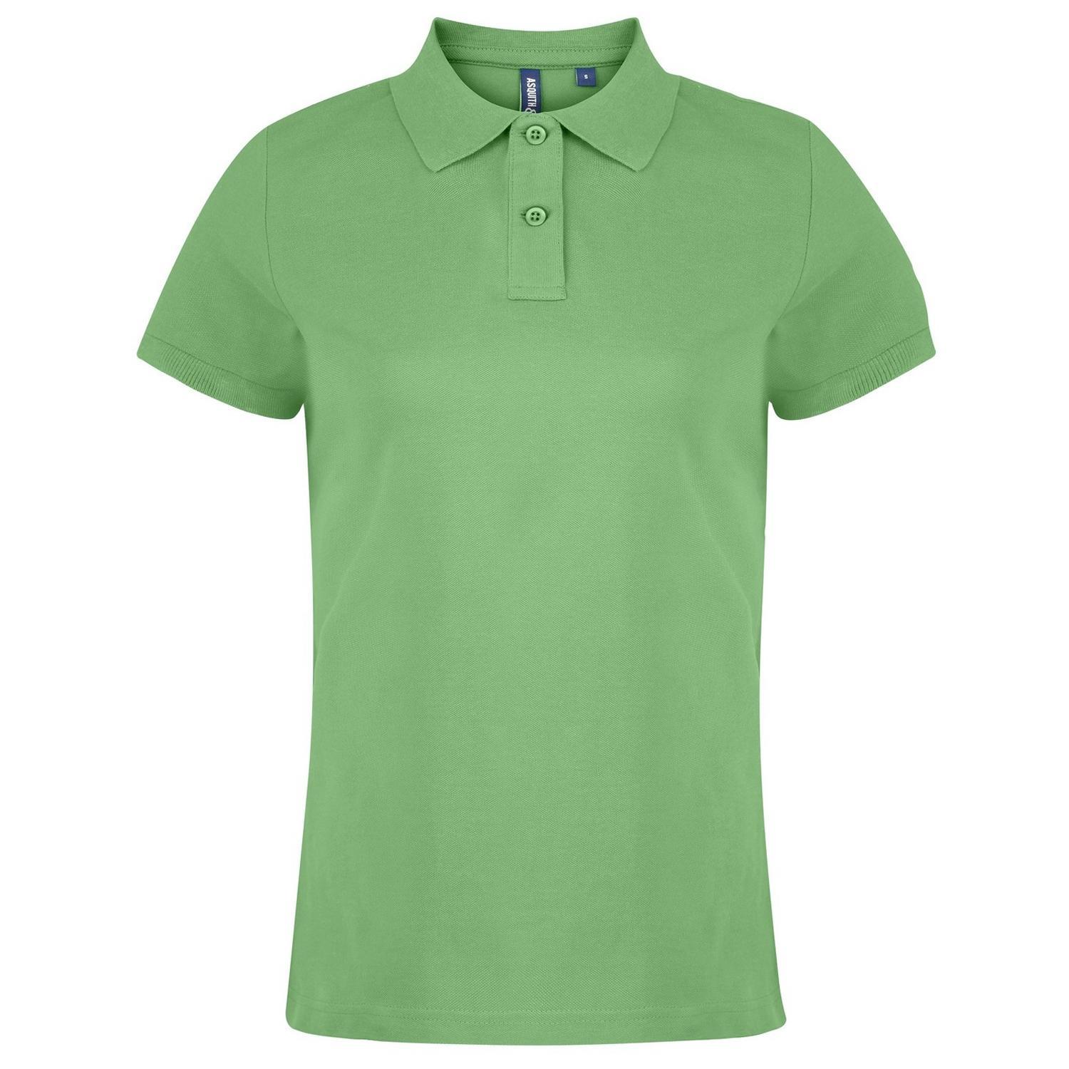 Asquith & Fox Womens/Ladies Plain Short Sleeve Polo Shirt (Lime) (XL)