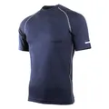 Rhino Mens Sports Base Layer Short Sleeve T-Shirt (Navy Heather) (SM)