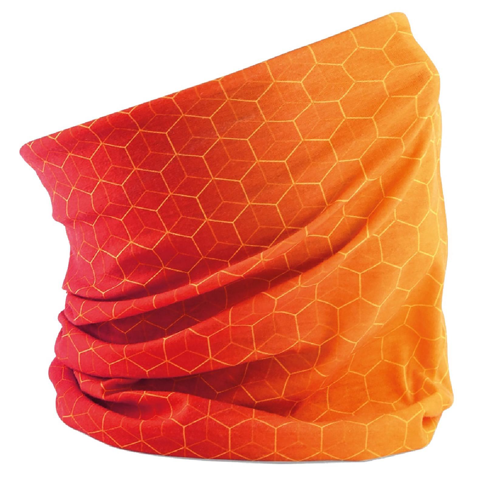 Beechfield Unisex Adults Geometric Morf (Geo Orange) (One Size)