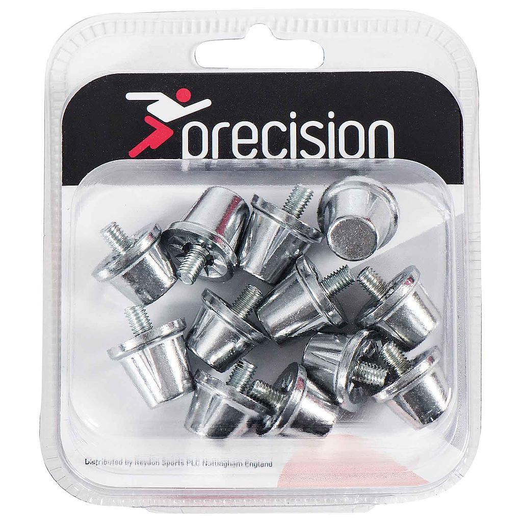 Precision Alloy Football Boot Studs Set (Pack of 6) (Silver) (One Size)