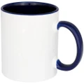 Bullet Pix Sublimation Colour Pop Ceramic Mug (Blue) (One Size)
