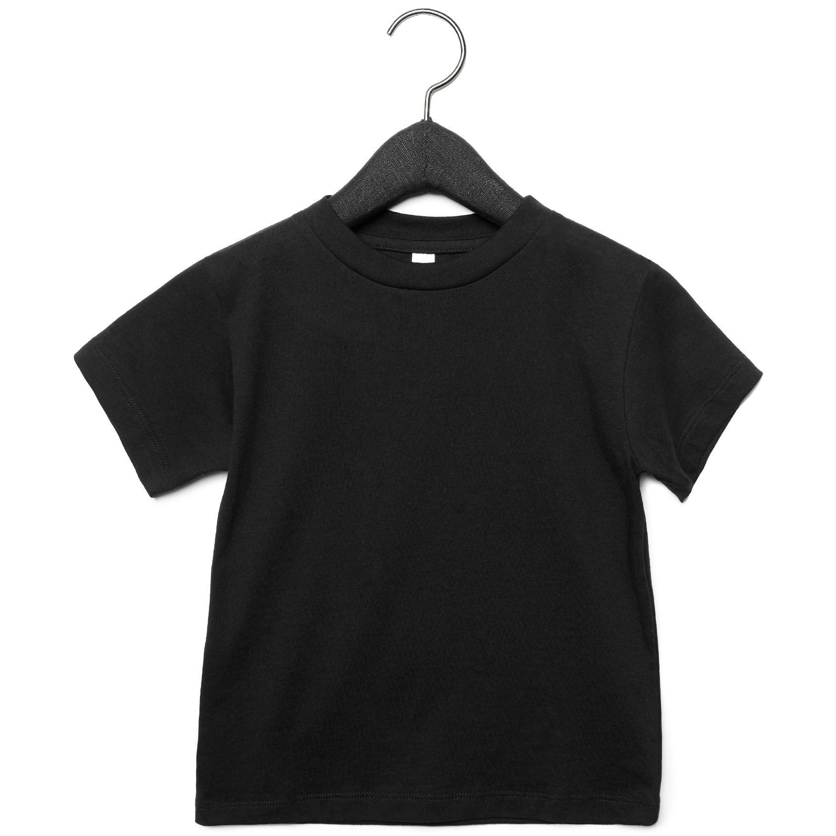 Bella + Canvas Toddler Jersey Short Sleeve T-Shirt (Black) (2 Years)