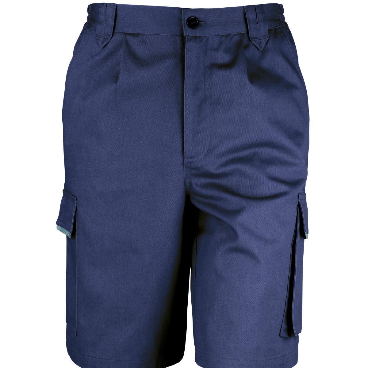 Result Unisex Work-Guard Action Shorts / Workwear (Navy Blue) (L)