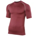 Rhino Mens Sports Base Layer Short Sleeve T-Shirt (Maroon) (L/XL)