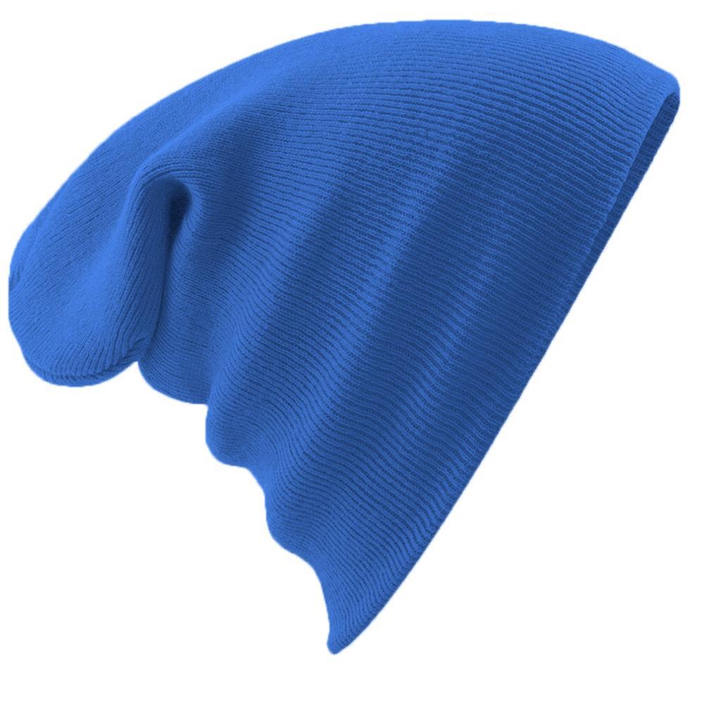 Beechfield Soft Feel Knitted Winter Hat (Sapphire Blue) (One Size)