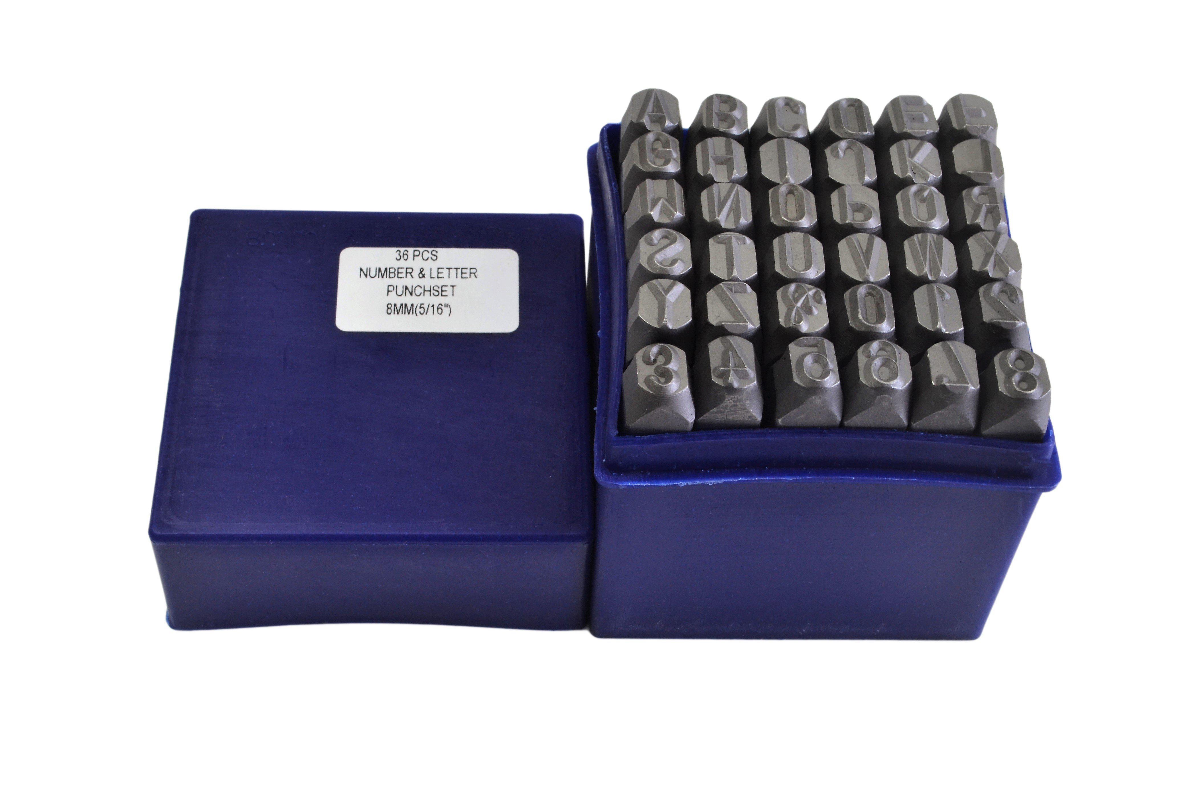 Twin Eagle Imports 8mm Letter and Number Stamp Punch 36 piece