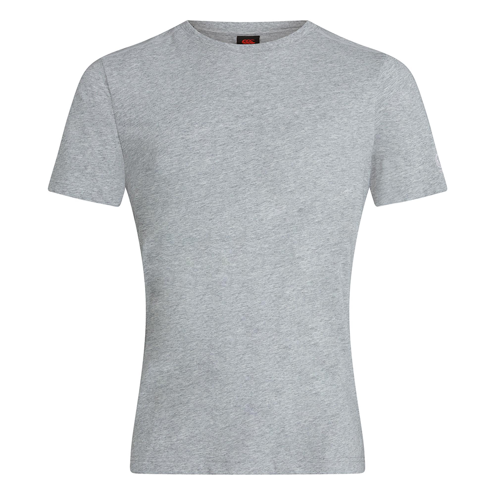 Canterbury Unisex Adult Club Plain T-Shirt (Grey Marl) (S)